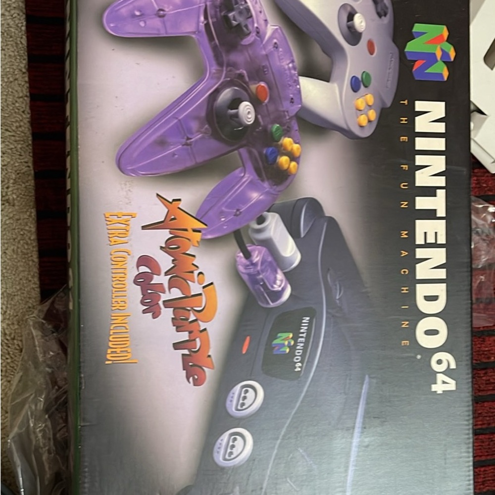 COPY - Nintendo Purple and Black Console with Atomic Controller